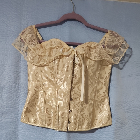 Daisy Corsets Tops - Elegant Lace Corset Top Size L.